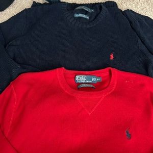 Two polo sweaters